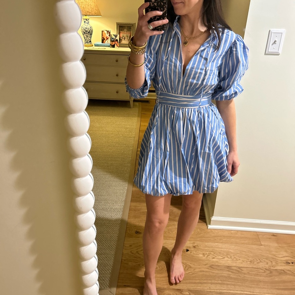 Blue Striped Dress